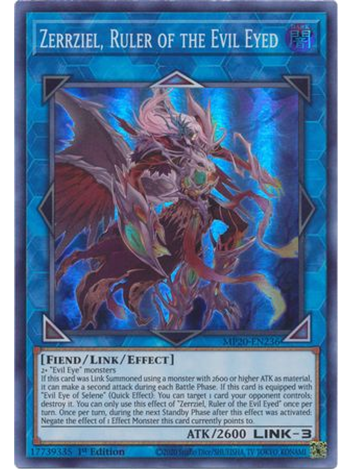 Zerrziel, Ruler of the Evil Eyed - MP20-EN236 - Super Rare 1st Edition 1