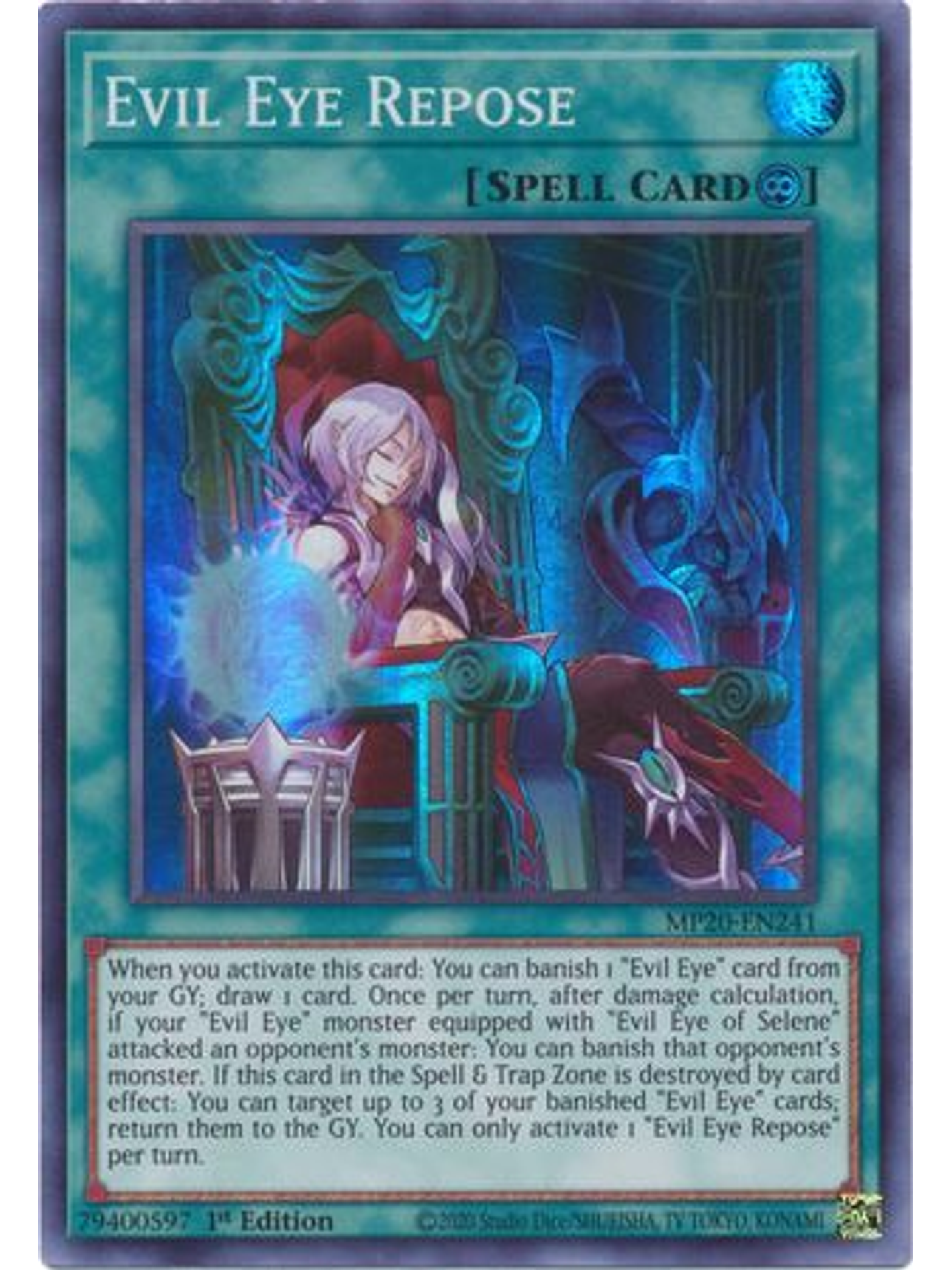 Evil Eye Repose - MP20-EN241 - Super Rare 1st Edition 1