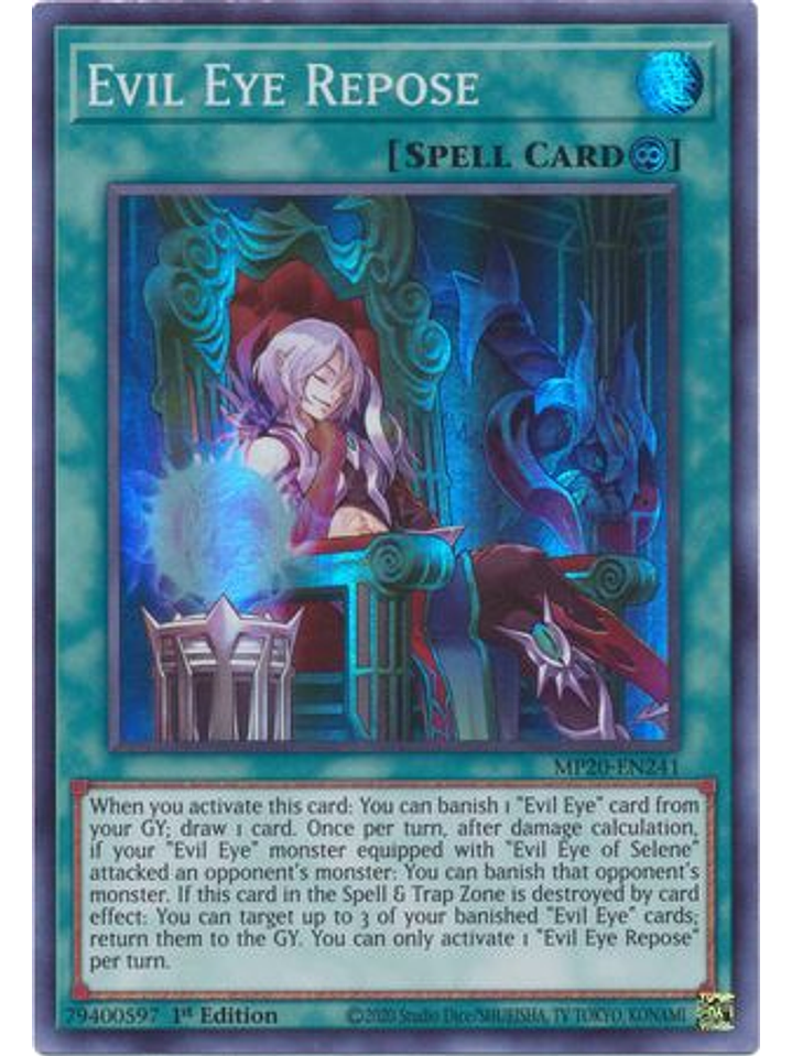 Evil Eye Repose - MP20-EN241 - Super Rare 1st Edition 1