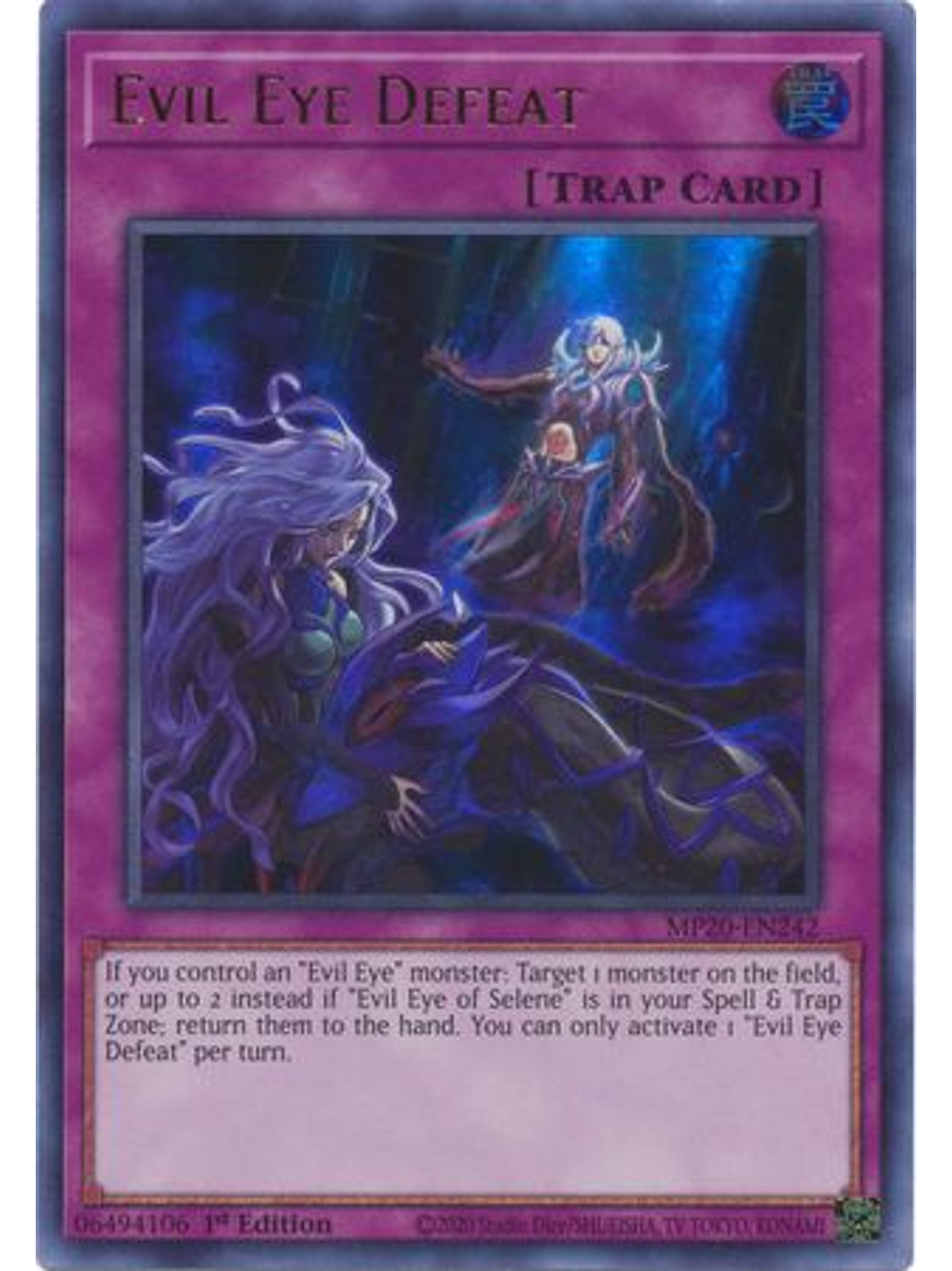 Evil Eye Defeat - MP20-EN242 - Ultra Rare 1st Edition 1