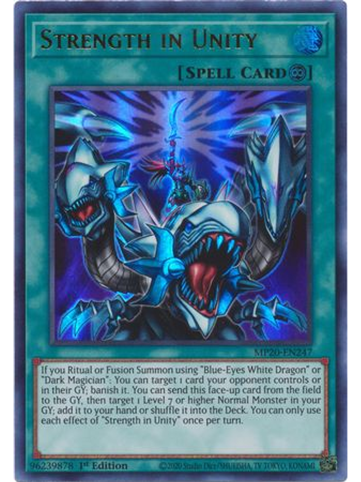 Strength in Unity - MP20-EN247 - Ultra Rare 1st Edition 1
