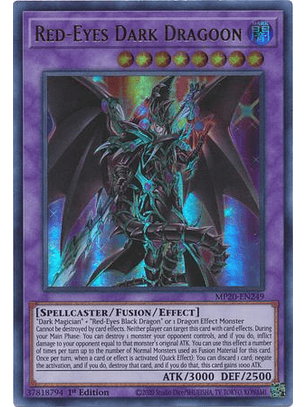 Red-Eyes Dark Dragoon - MP20-EN249 - Ultra Rare 1st Edition