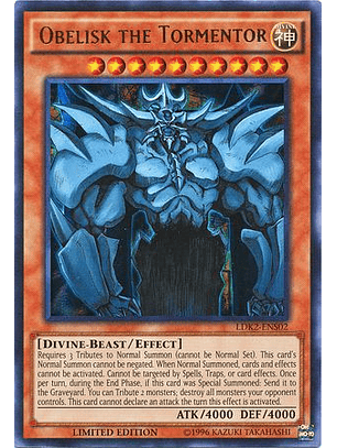 Obelisk the Tormentor - LDK2-ENS02 - Ultra Rare Limited Edition