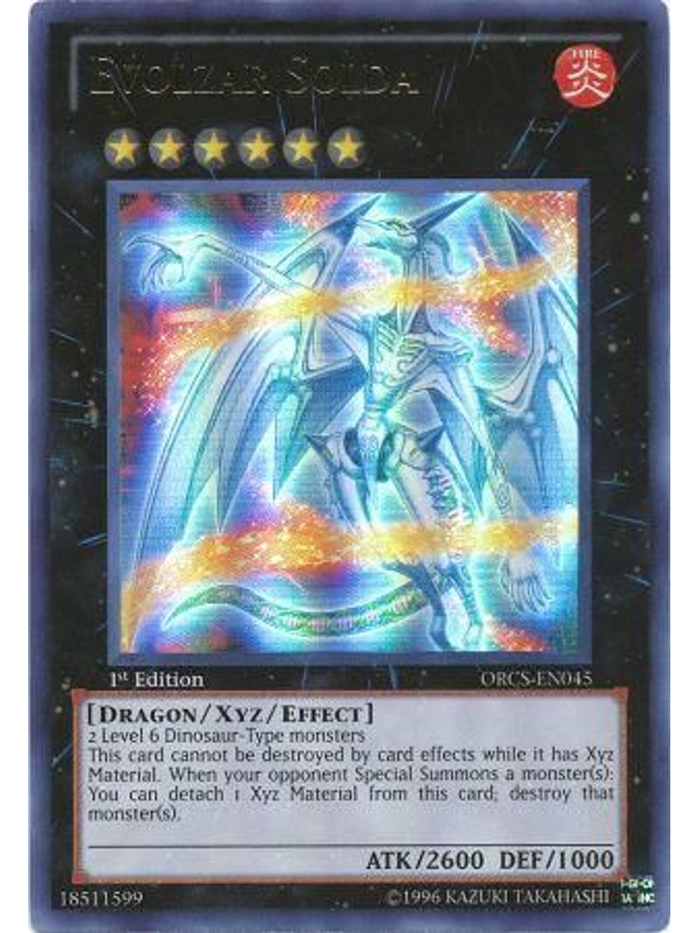 Evolzar Solda - ORCS-EN045 - Ultra Rare 1st Edition 1