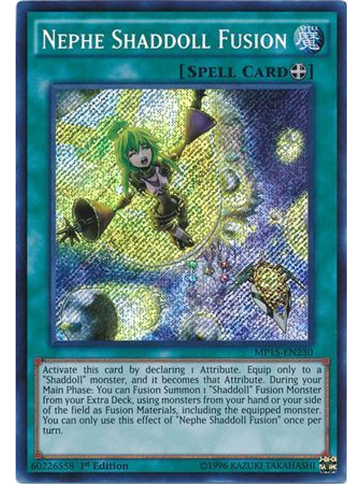 Nephe Shaddoll Fusion - MP15-EN230 - Secret Rare 1st Edition 1