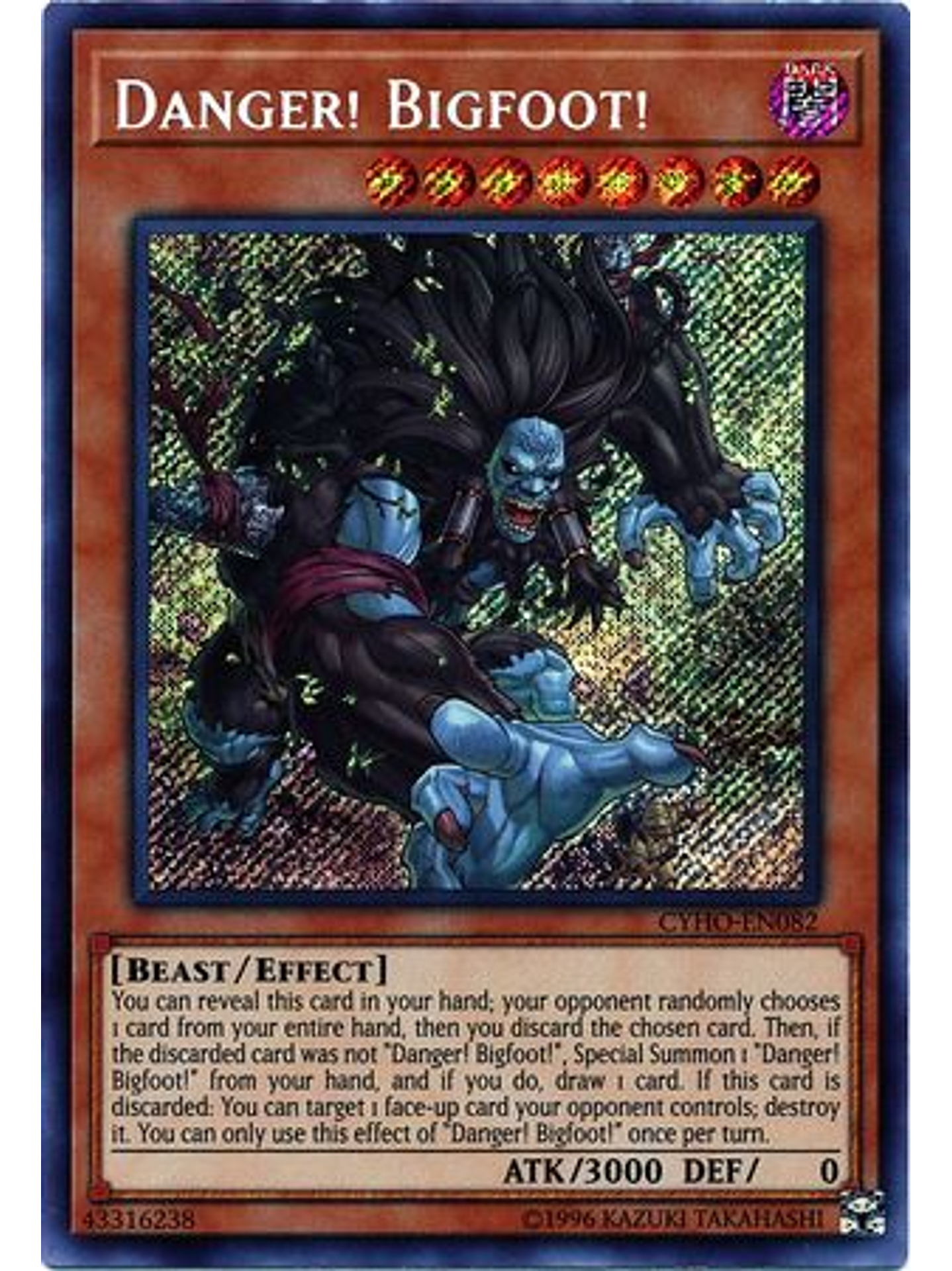Danger! Bigfoot! - CYHO-EN082 - Secret Rare Unlimited 1