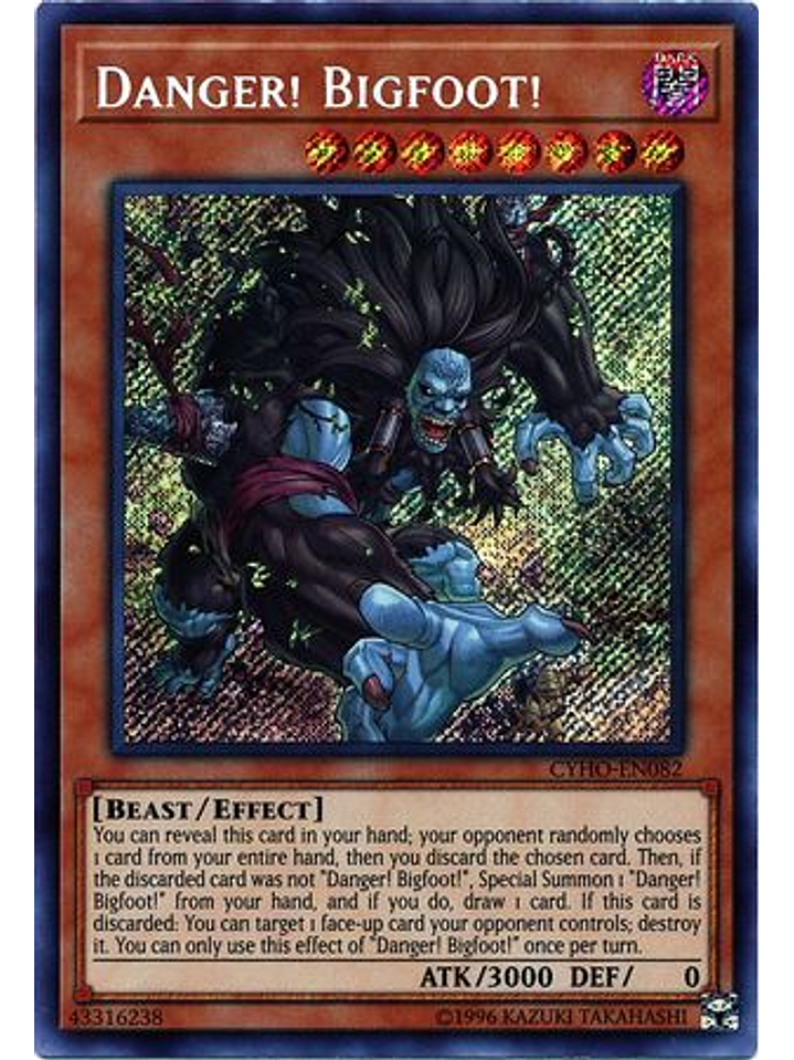 Danger! Bigfoot! - CYHO-EN082 - Secret Rare Unlimited 1