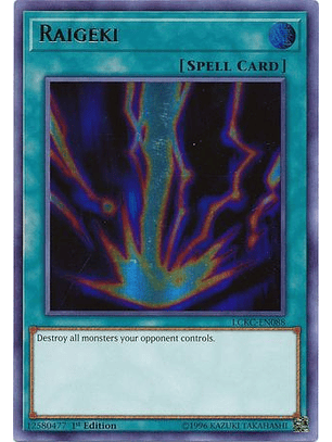 Raigeki - LCKC-EN088 - Ultra Rare 1st Edition