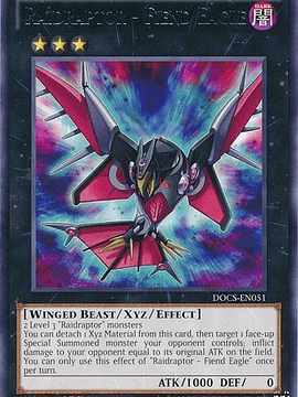 Raidraptor - Fiend Eagle - DOCS-EN051 - Rare 1st Edition