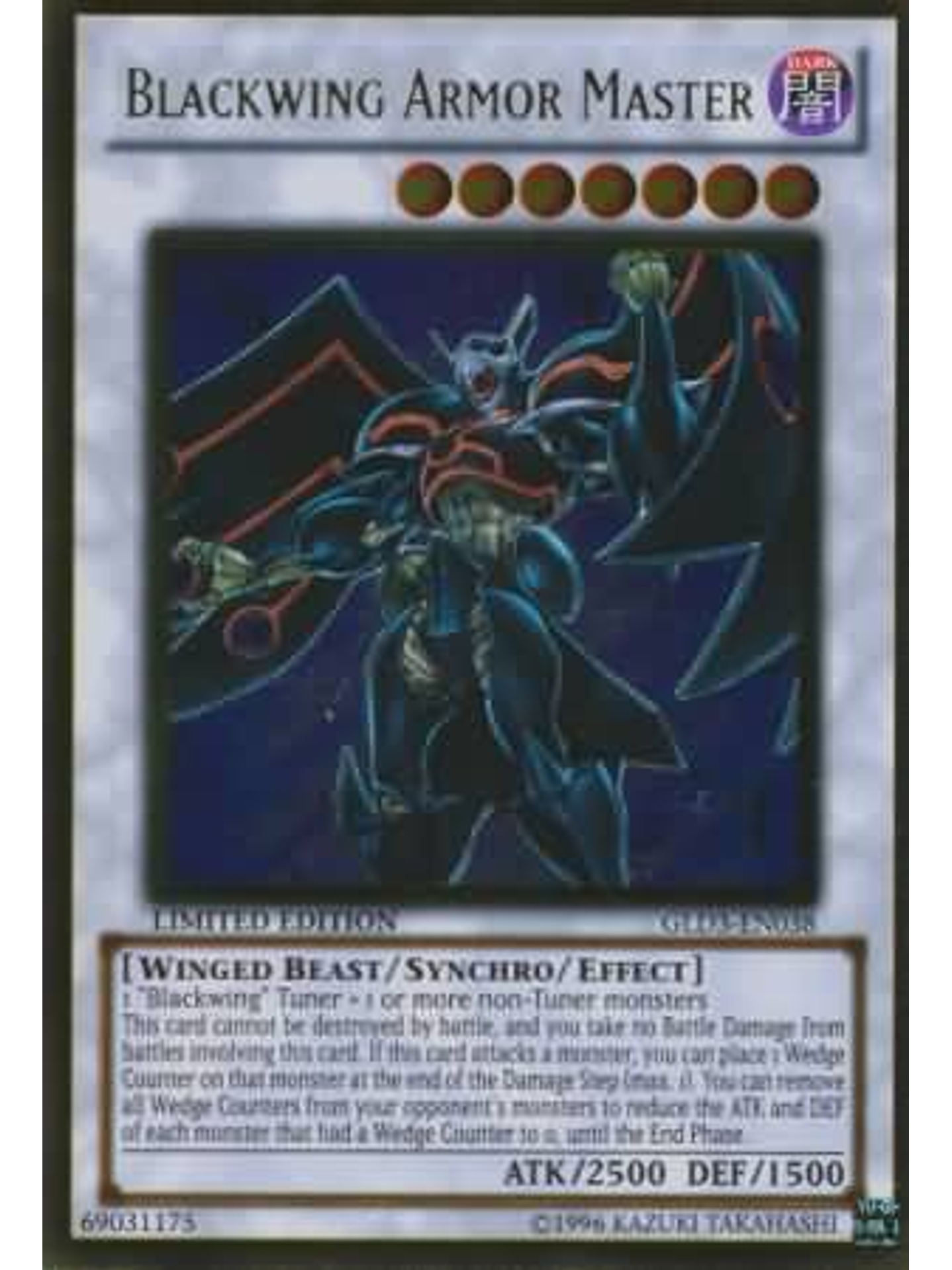 Blackwing Armor Master - GLD3-EN038 - Gold Rare 1