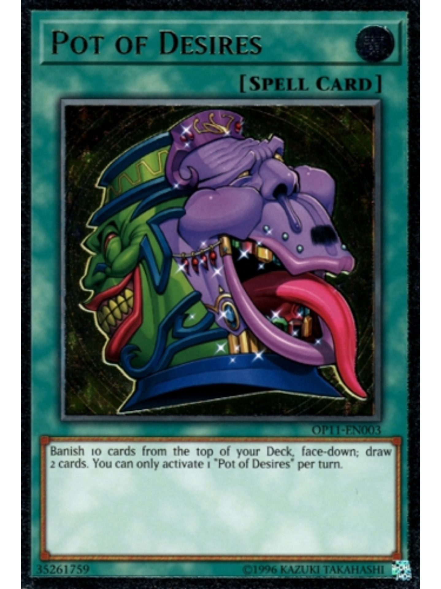 Pot of Desires - OP11-EN003 - Ultimate Rare 1