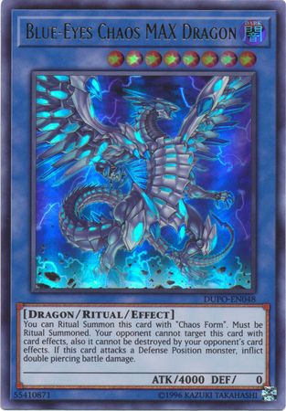 Blue-Eyes Chaos MAX Dragon - DUPO-EN048 - Ultra Rare Unlimited