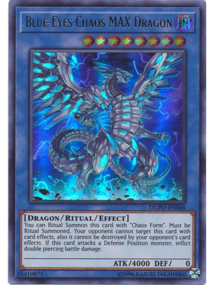 Blue-Eyes Chaos MAX Dragon - DUPO-EN048 - Ultra Rare Unlimited 1