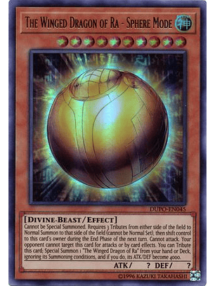 The Winged Dragon of Ra - Sphere Mode - DUPO-EN045 - Ultra Rare Unlimited