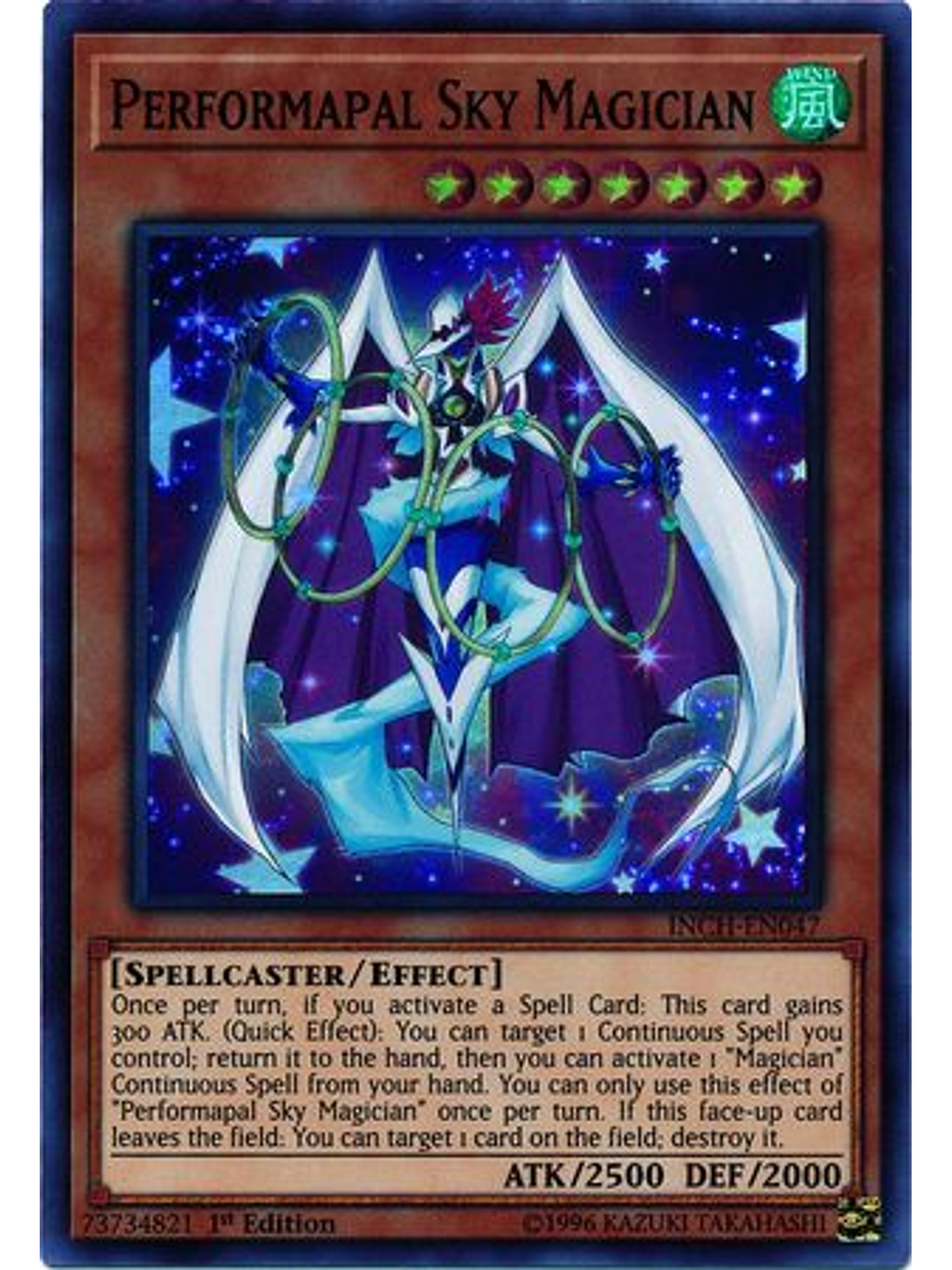 Performapal Sky Magician - INCH-EN047 - Super Rare 1st Edition 1