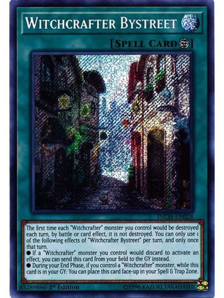 Witchcrafter Bystreet - INCH-EN024 - Secret Rare 1st Edition 1