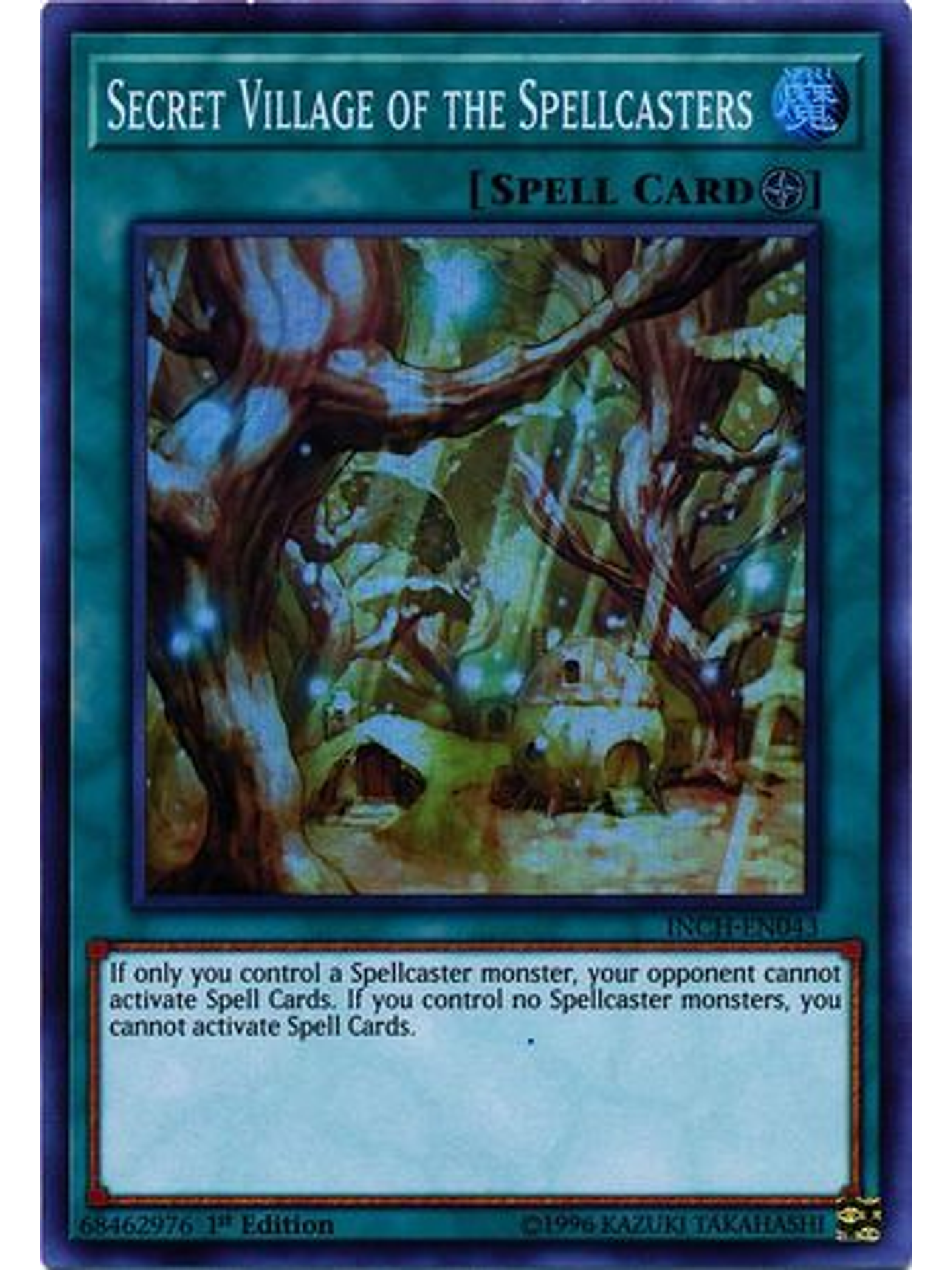 Secret Village of the Spellcasters - INCH-EN043 - Super Rare 1st Edition 1
