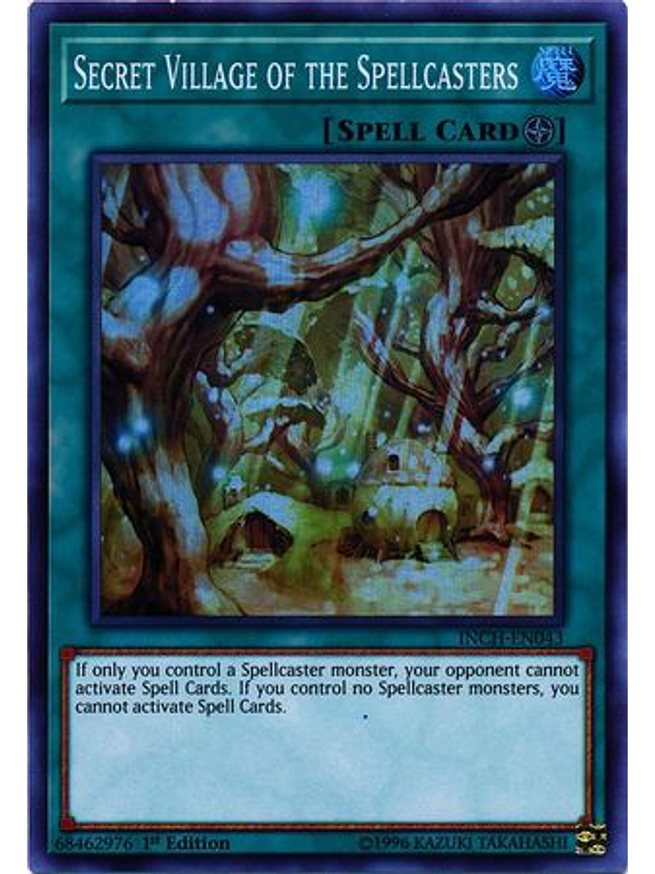 Secret Village of the Spellcasters - INCH-EN043 - Super Rare 1st Edition 1