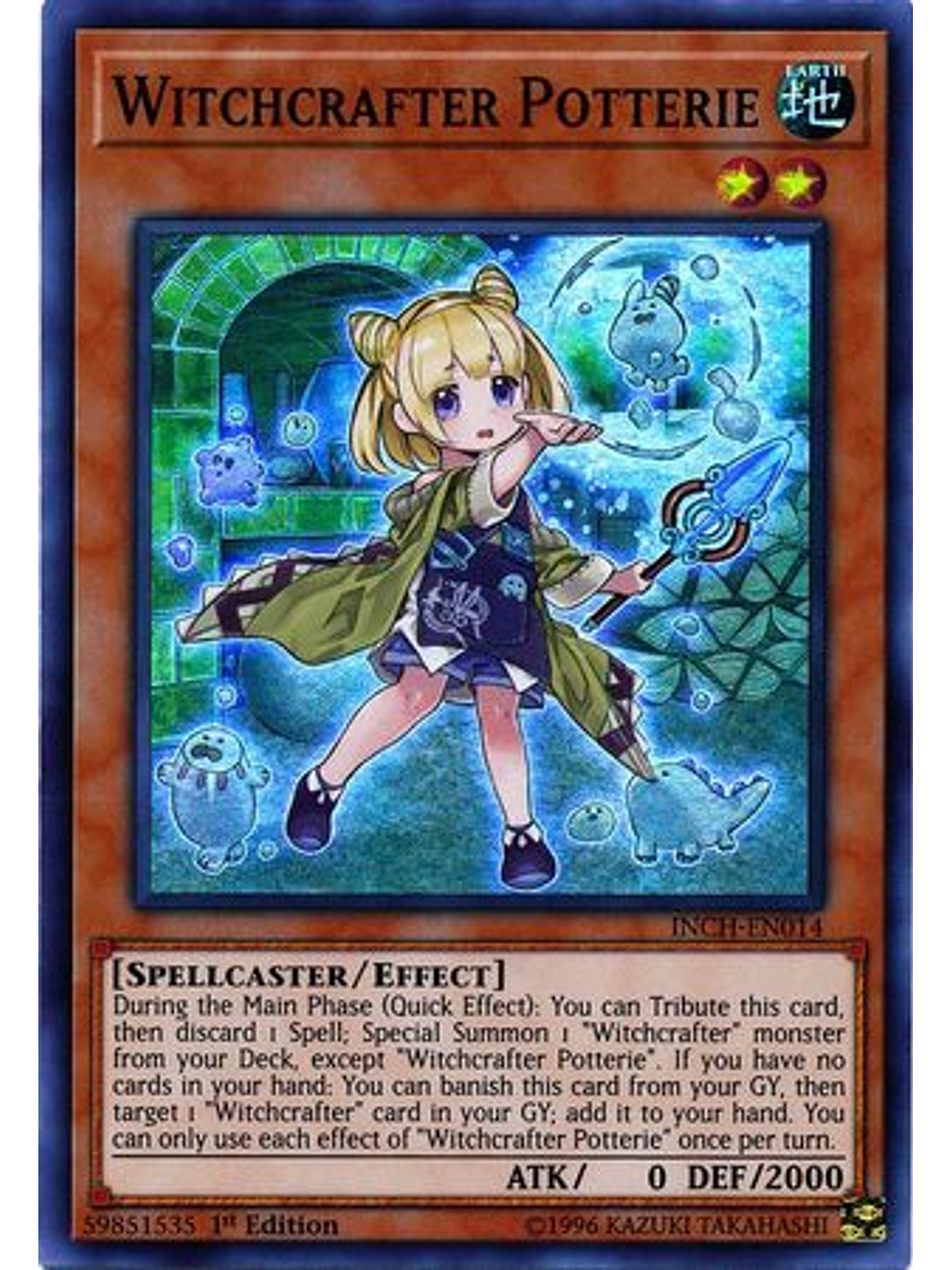 Witchcrafter Potterie - INCH-EN014 - Super Rare 1st Edition 1