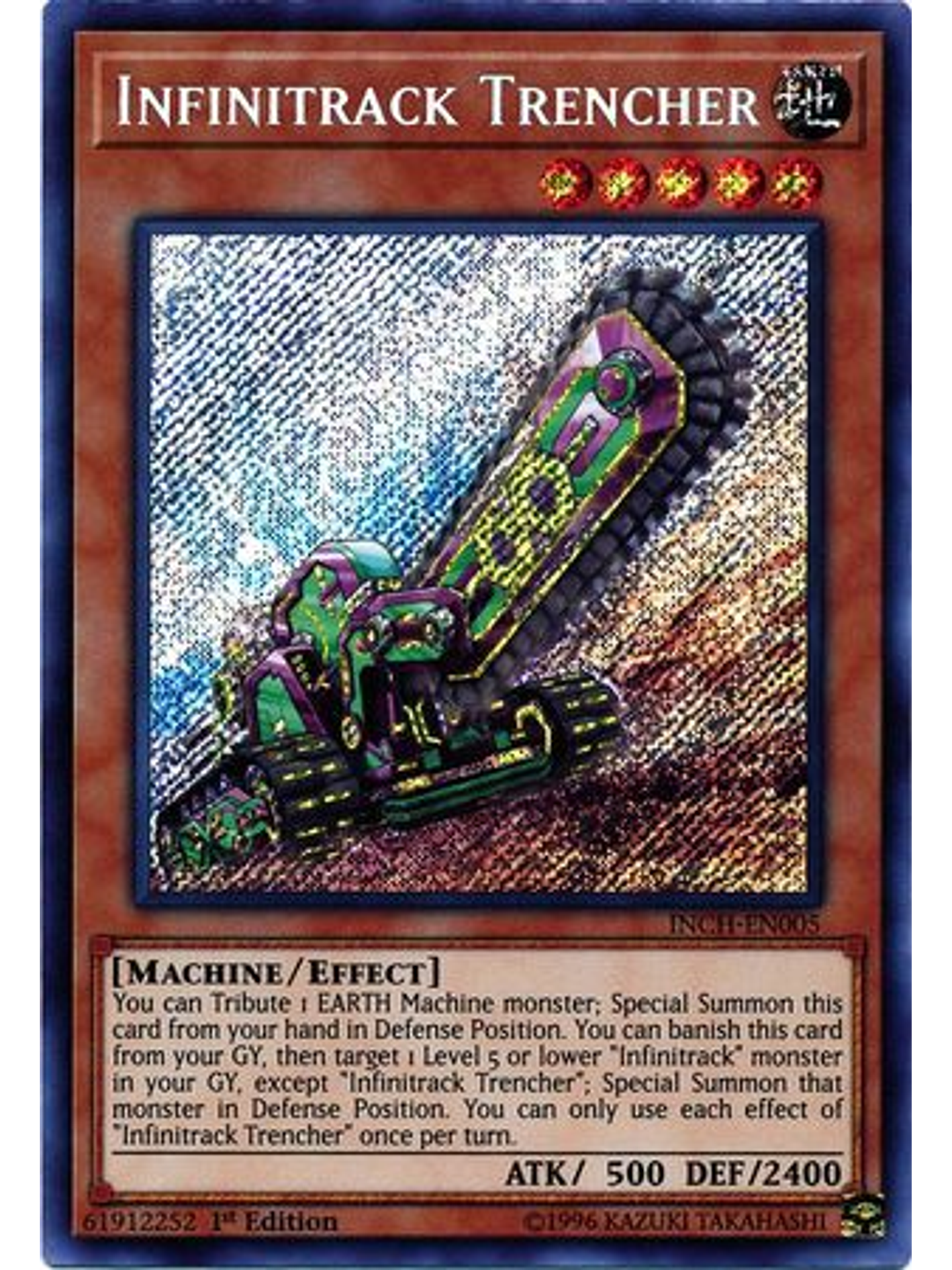 Infinitrack Trencher - INCH-EN005 - Secret Rare 1st Edition 1