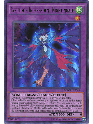 Lyrilusc - Independent Nightingale - MACR-EN041 - Super Rare Unlimited