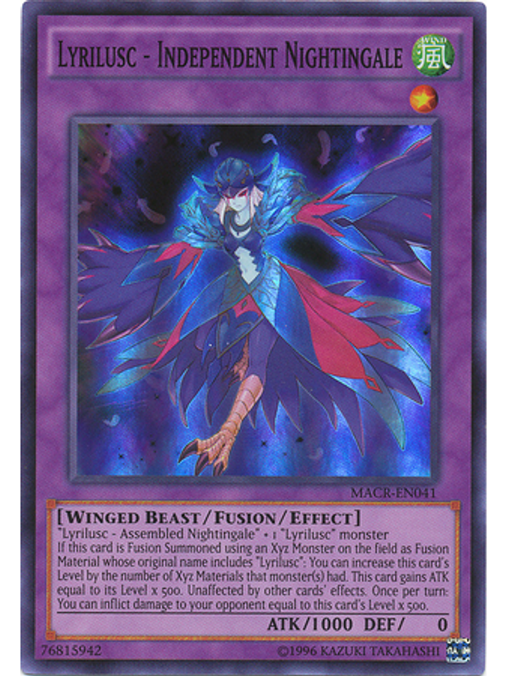 Lyrilusc - Independent Nightingale - MACR-EN041 - Super Rare Unlimited 1