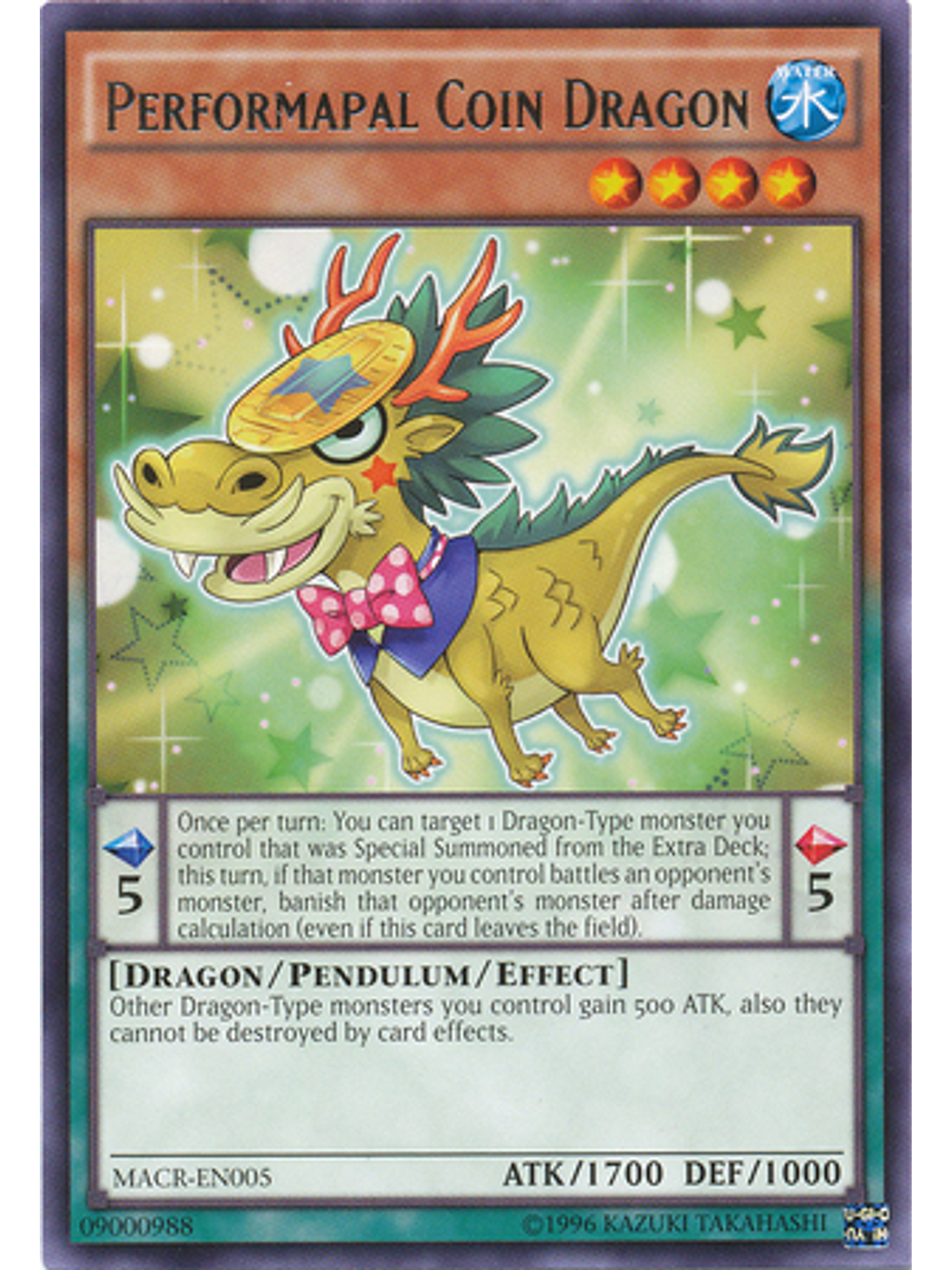 Performapal Coin Dragon - MACR-EN005 - Rare Unlimited 1