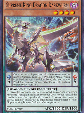 Supreme King Dragon Darkwurm - MACR-EN019 - Common Unlimited