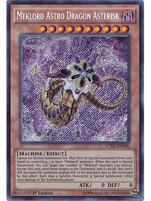 Meklord Astro Dragon Asterisk - LC5D-EN166 - Secret Rare 1st Edition