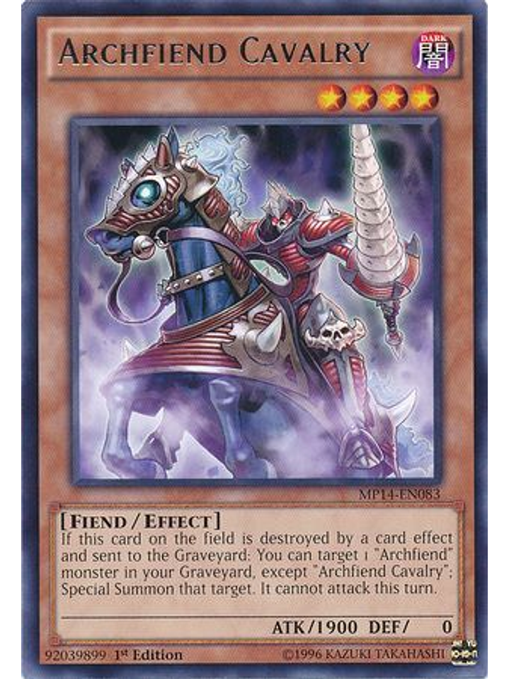 Archfiend Cavalry - MP14-EN083 - Rare 1st Edition 1