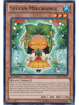 Sylvan Mikorange - LVAL-EN081 - Rare 1st Edition