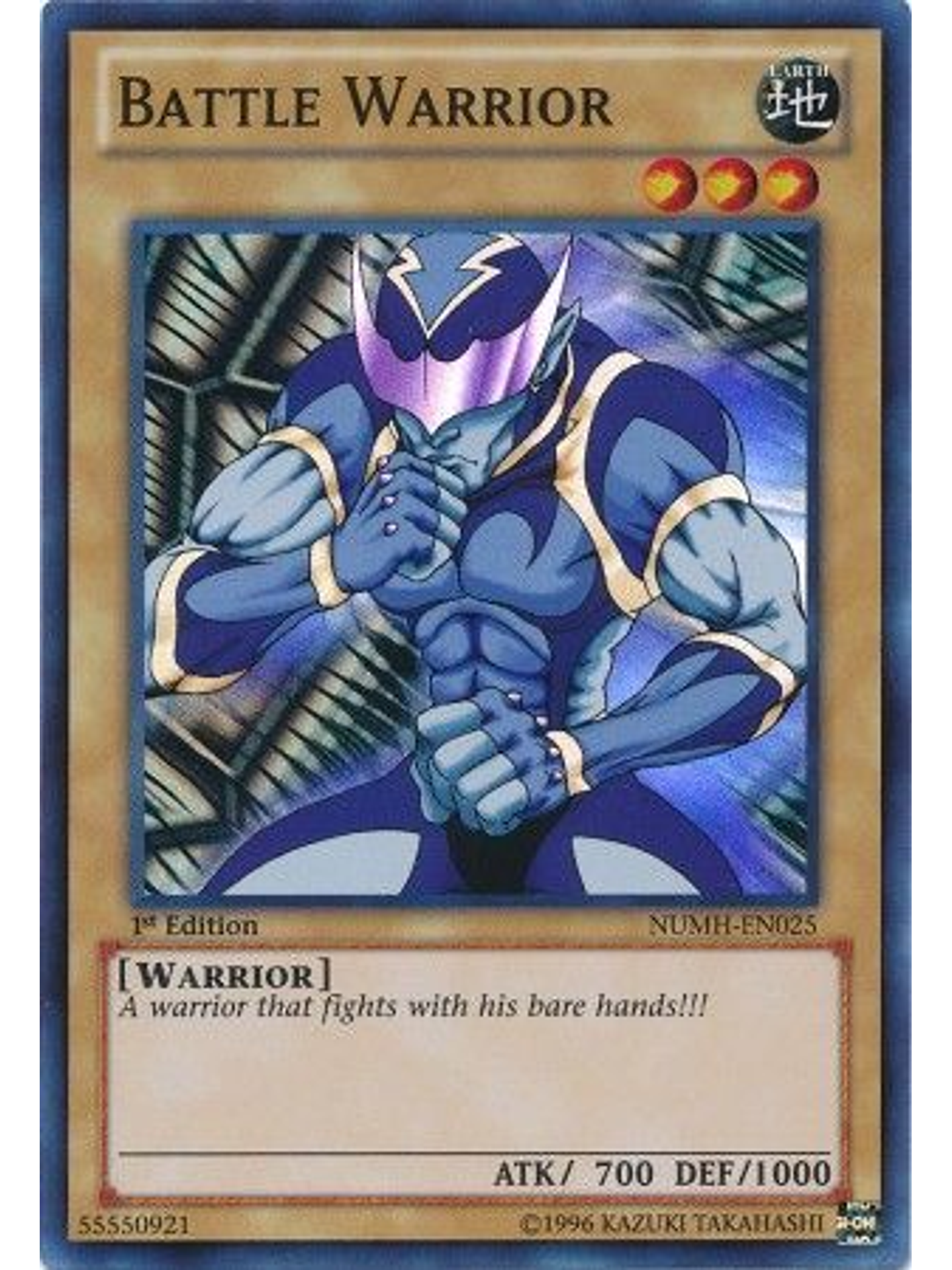Battle Warrior - NUMH-EN025 - Super Rare 1st Edition 1