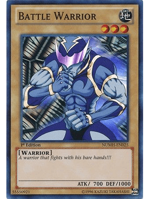 Battle Warrior - NUMH-EN025 - Super Rare 1st Edition