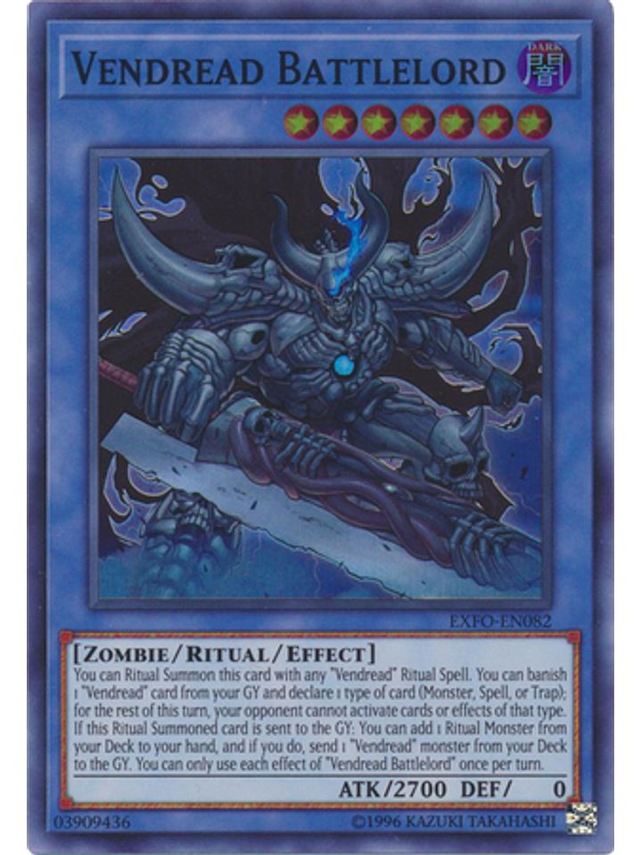Vendread Battlelord - EXFO-EN082 - Super Rare Unlimited 1