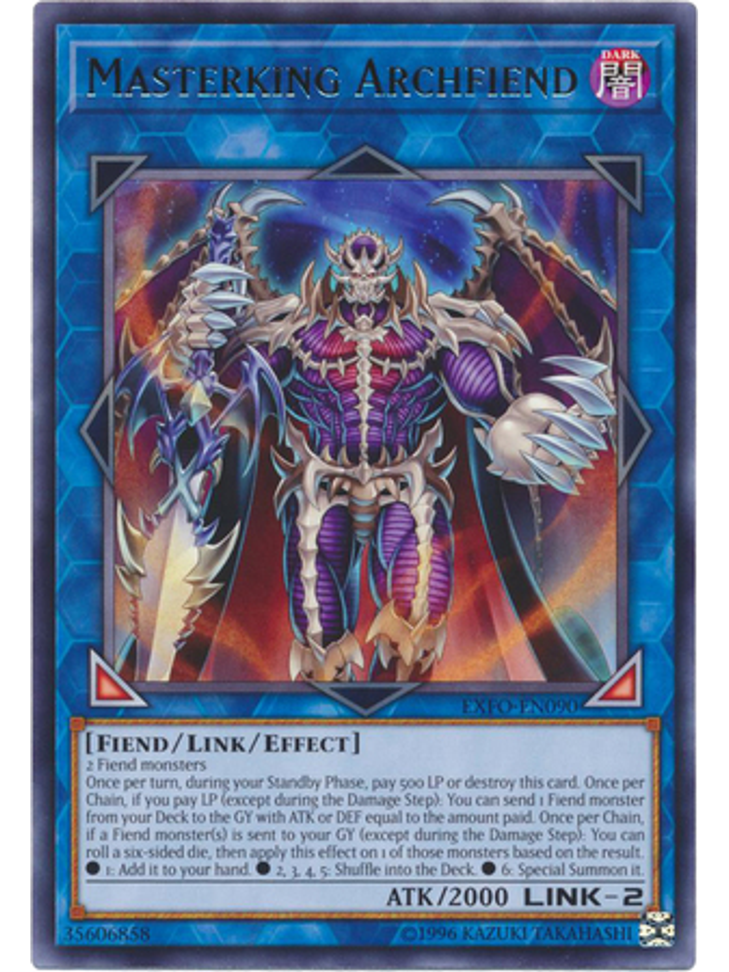 Masterking Archfiend - EXFO-EN090 - Rare Unlimited 1