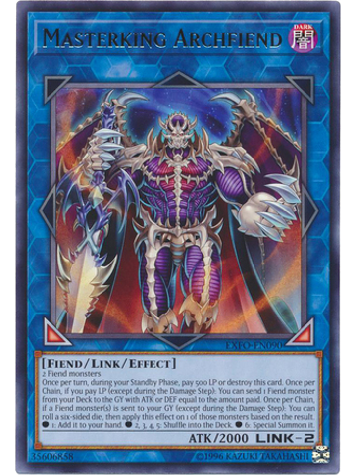 Masterking Archfiend - EXFO-EN090 - Rare Unlimited 1