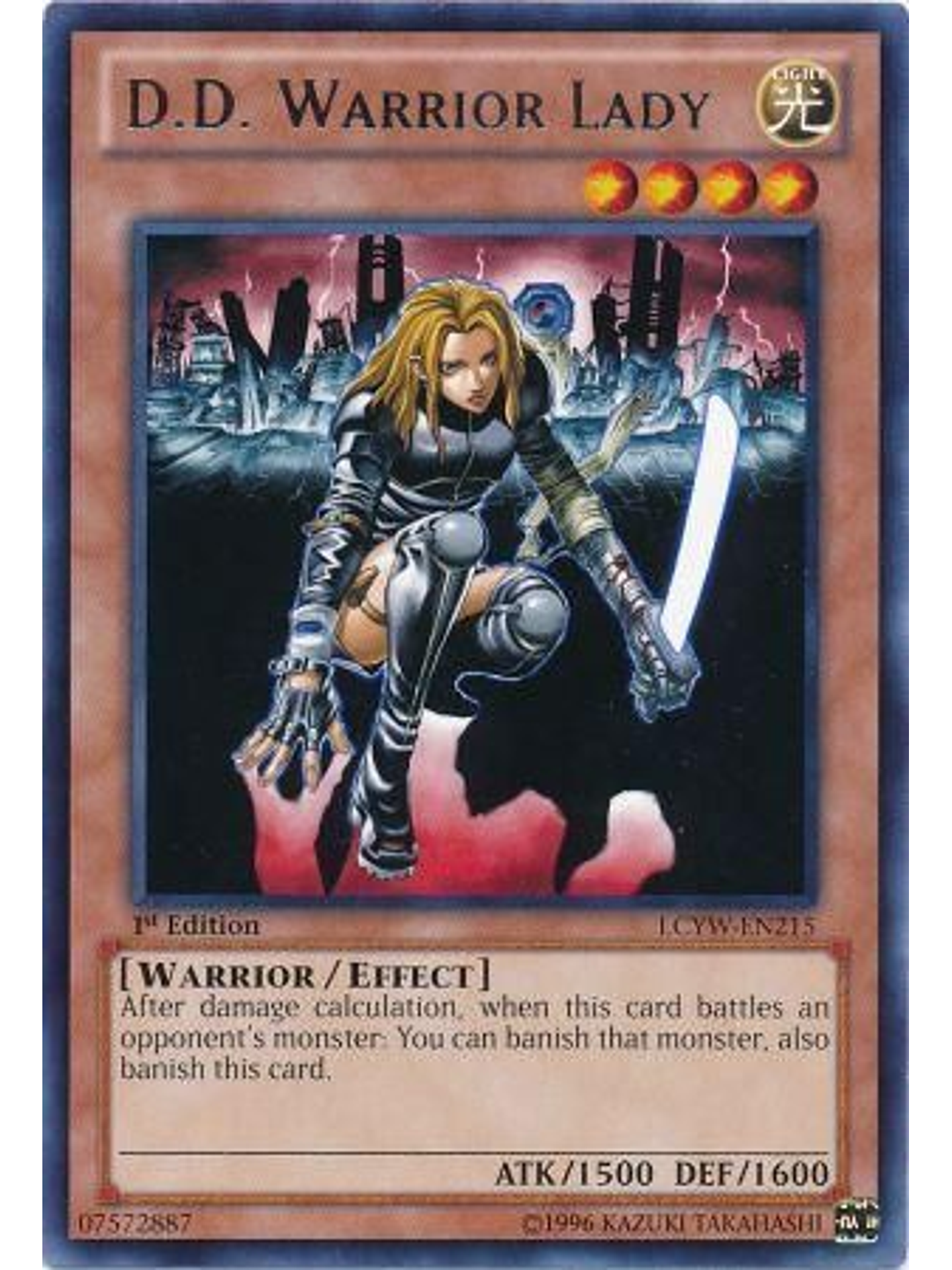 D.D. Warrior Lady - LCYW-EN215 - Rare 1st Edition 1