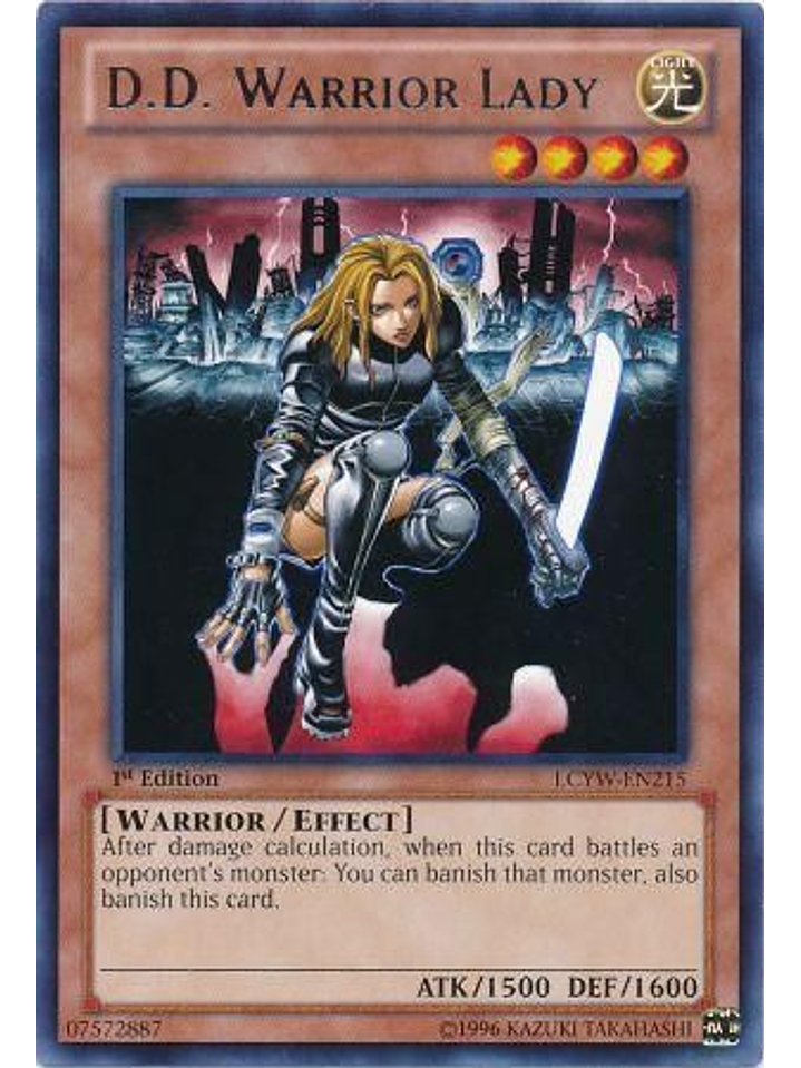 D.D. Warrior Lady - LCYW-EN215 - Rare 1st Edition 1
