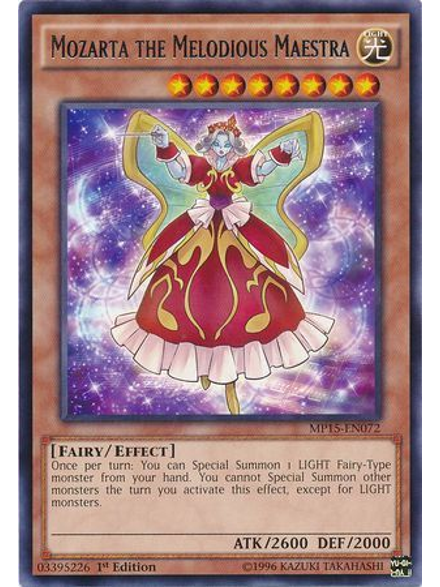 Mozarta the Melodious Maestra - MP15-EN072 - Rare 1st Edition 1