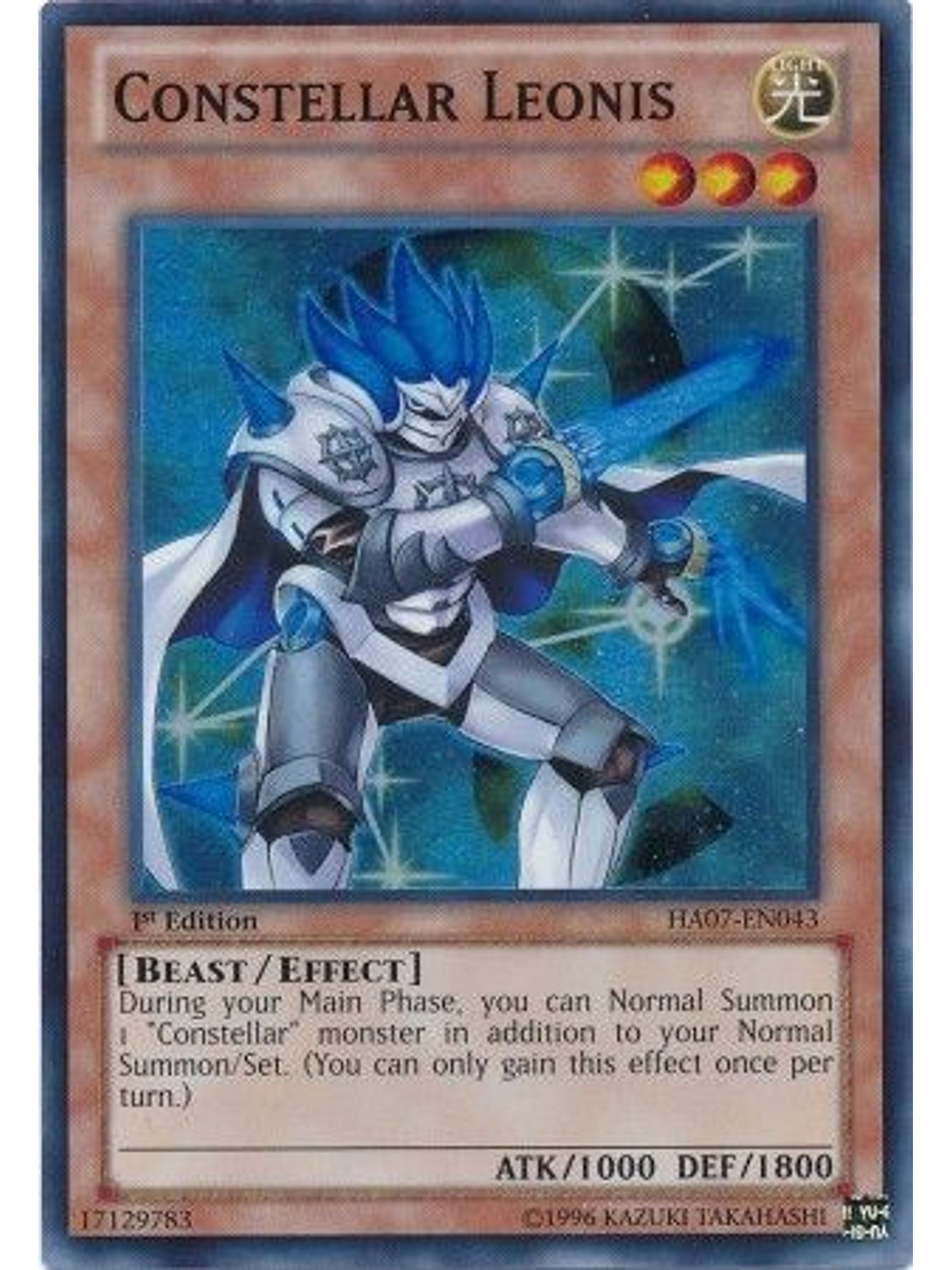 Constellar Leonis - HA07-EN043 - Super Rare 1st Edition 1