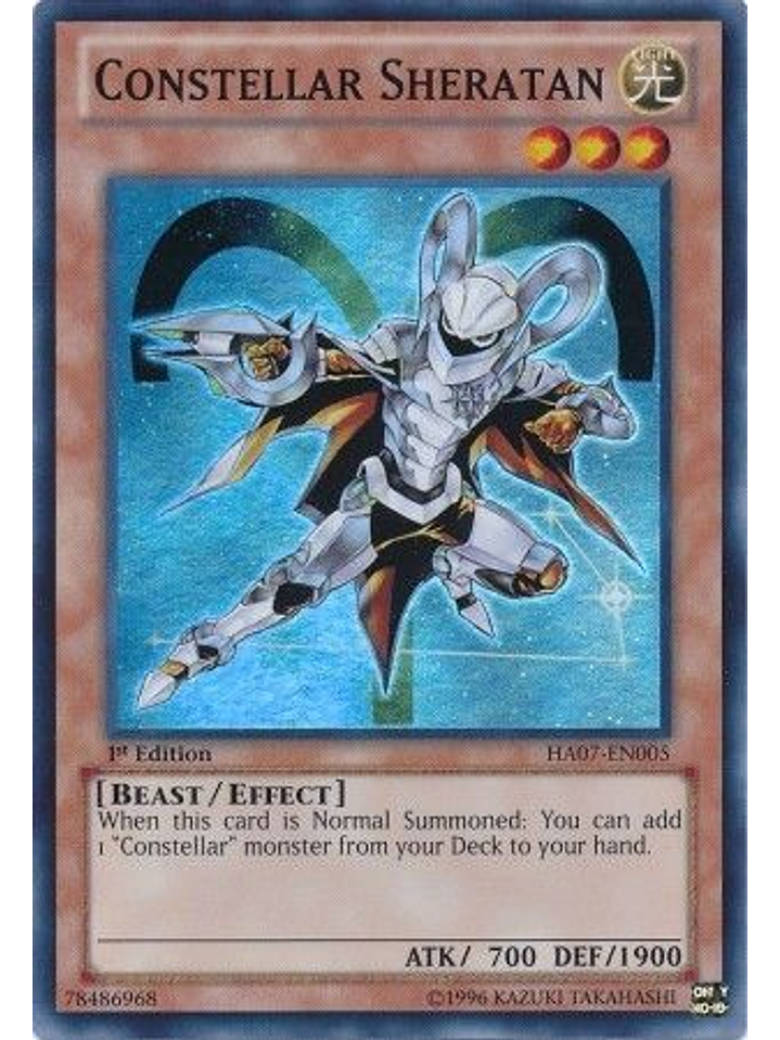Constellar Sheratan - HA07-EN005 - Super Rare 1st Edition 1