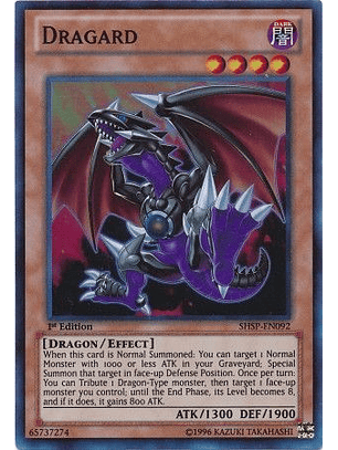 Dragard - SHSP-EN092 - Super Rare 1st Edition