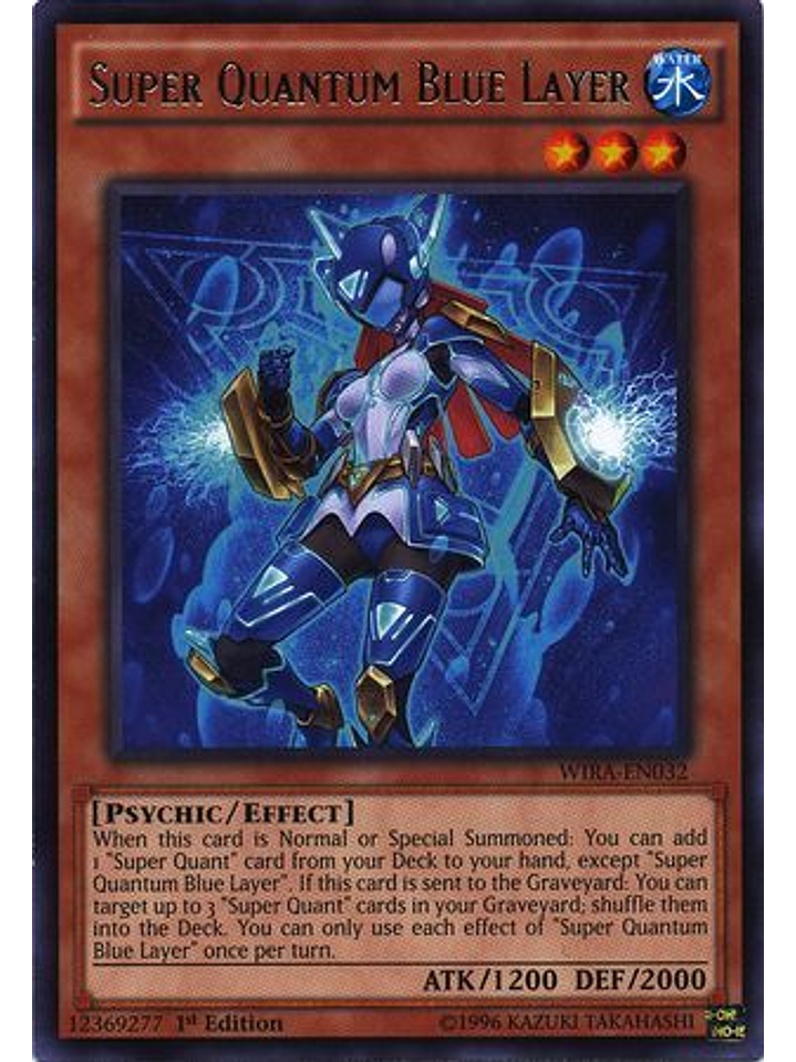 Super Quantum Blue Layer - WIRA-EN032 - Rare 1st Edition 1