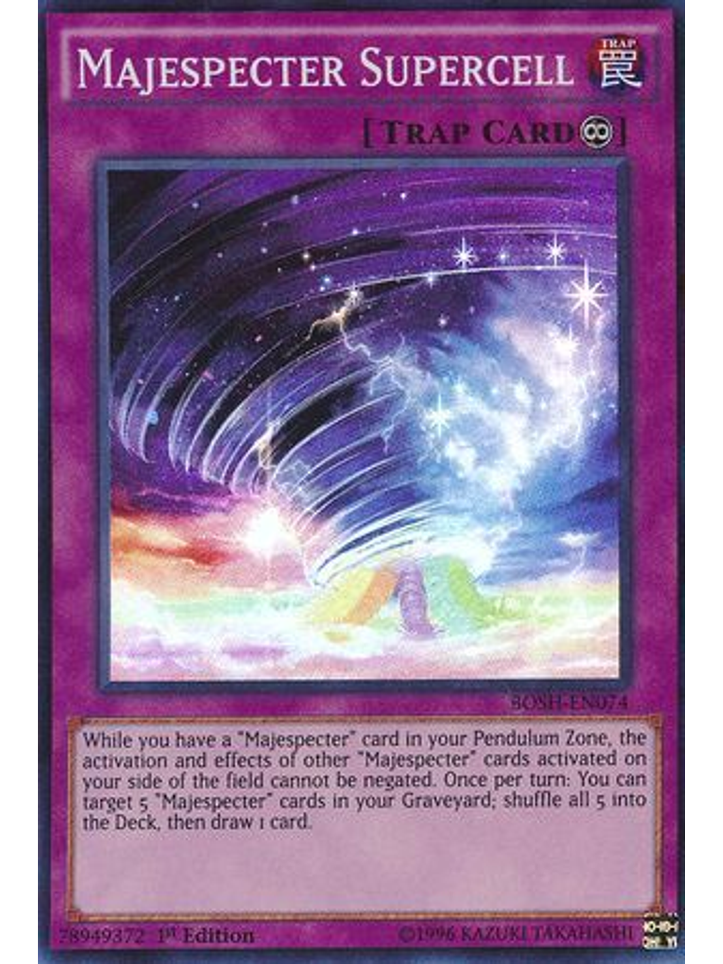 Majespecter Supercell - BOSH-EN074 - Super Rare 1st Edition 1