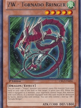 ZW - Tornado Bringer - CBLZ-EN006 - Rare 1st Edition