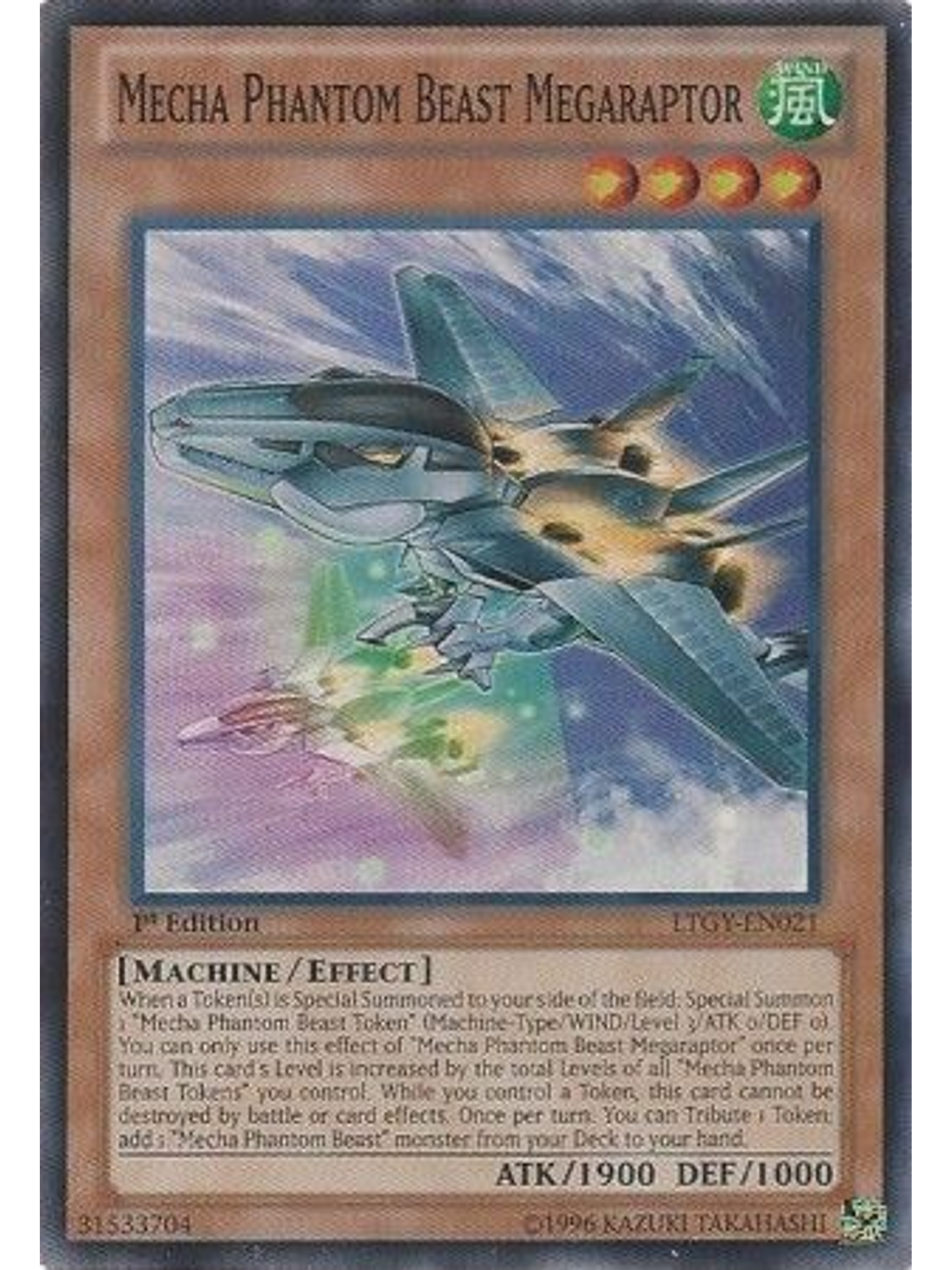 Mecha Phantom Beast Megaraptor - LTGY-EN021 - Super Rare 1st Edition 1