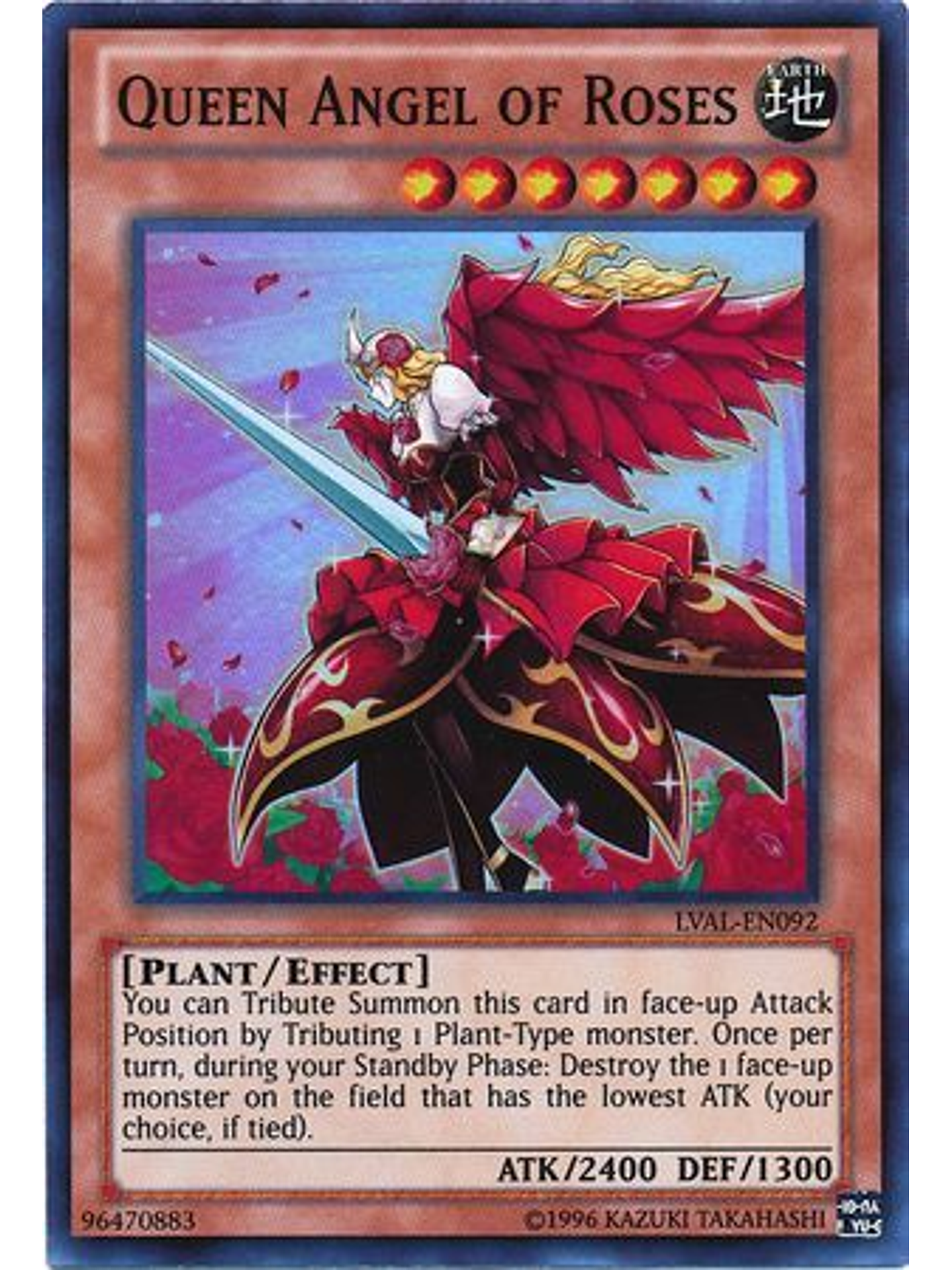 Queen Angel of Roses - LVAL-EN092 - Super Rare Unlimited 1
