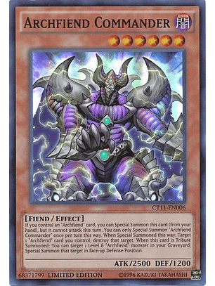 Archfiend Commander - CT11-EN006 - Super Rare