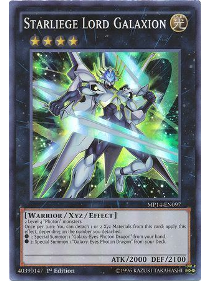 Starliege Lord Galaxion - MP14-EN097 - Super Rare 1st Edition 1