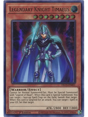 Legendary Knight Timaeus - DLCS-EN001 - Ultra Rare 1st Edition